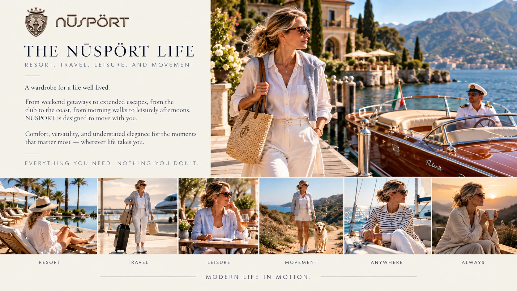 THE NŪSPÖRT LIFE — Resort, Travel, Leisure, Movement, Anywhere and Always