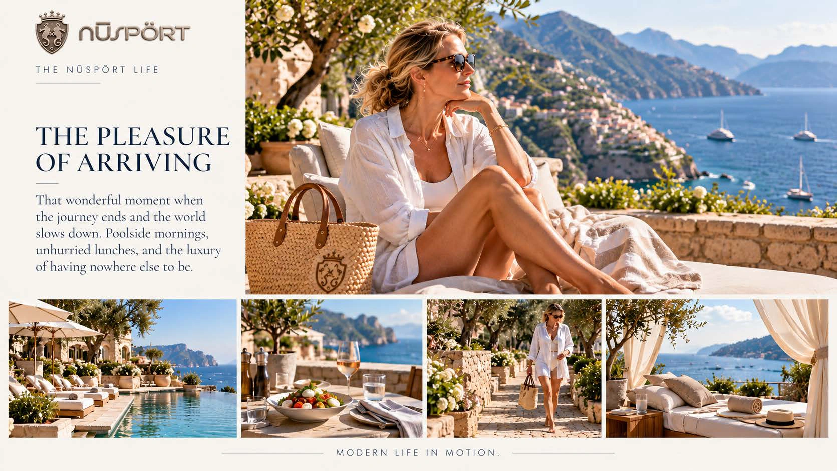NŪSPÖRT editorial story: THE PLEASURE OF ARRIVING